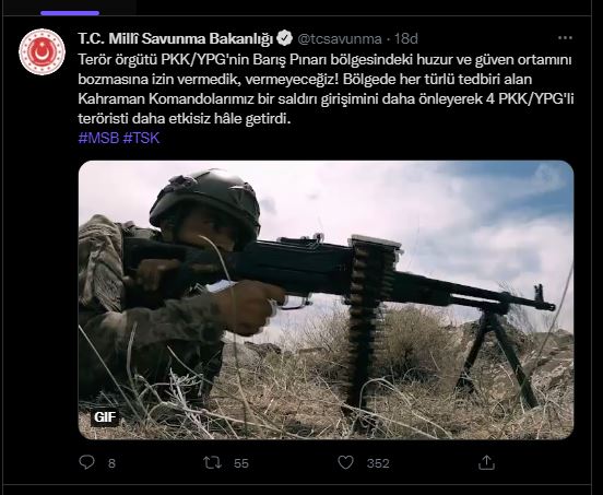 MSB: 4 terörist daha etkisiz hale getirildi